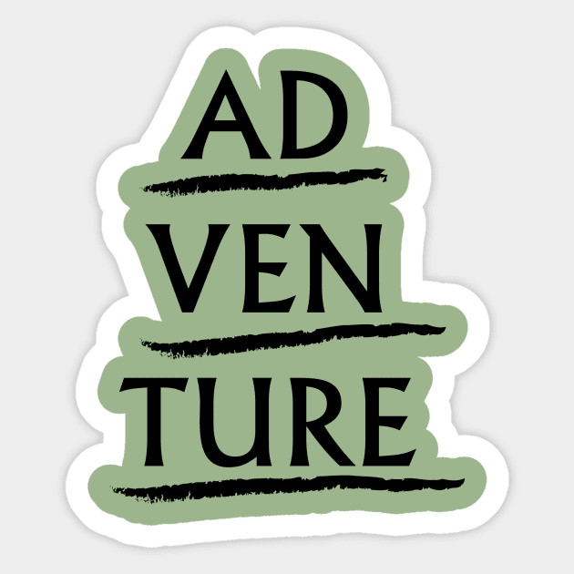 Adventure Sticker by SillyShirts